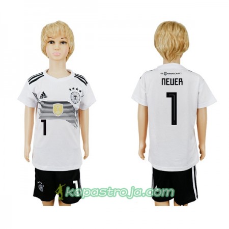 Billiga Fotbollströjor Tyskland Neuer 1 Barn WM 2018 Hemma tröja